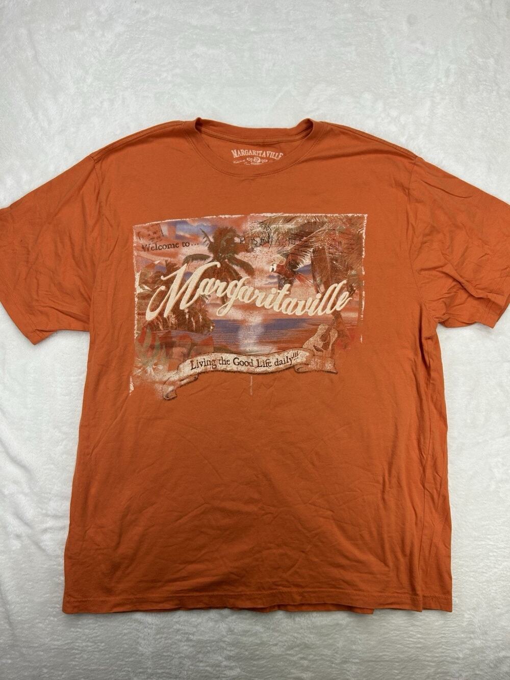 Margaritaville Living the Good Life Daily Tropical T Shirt Size XXLarge